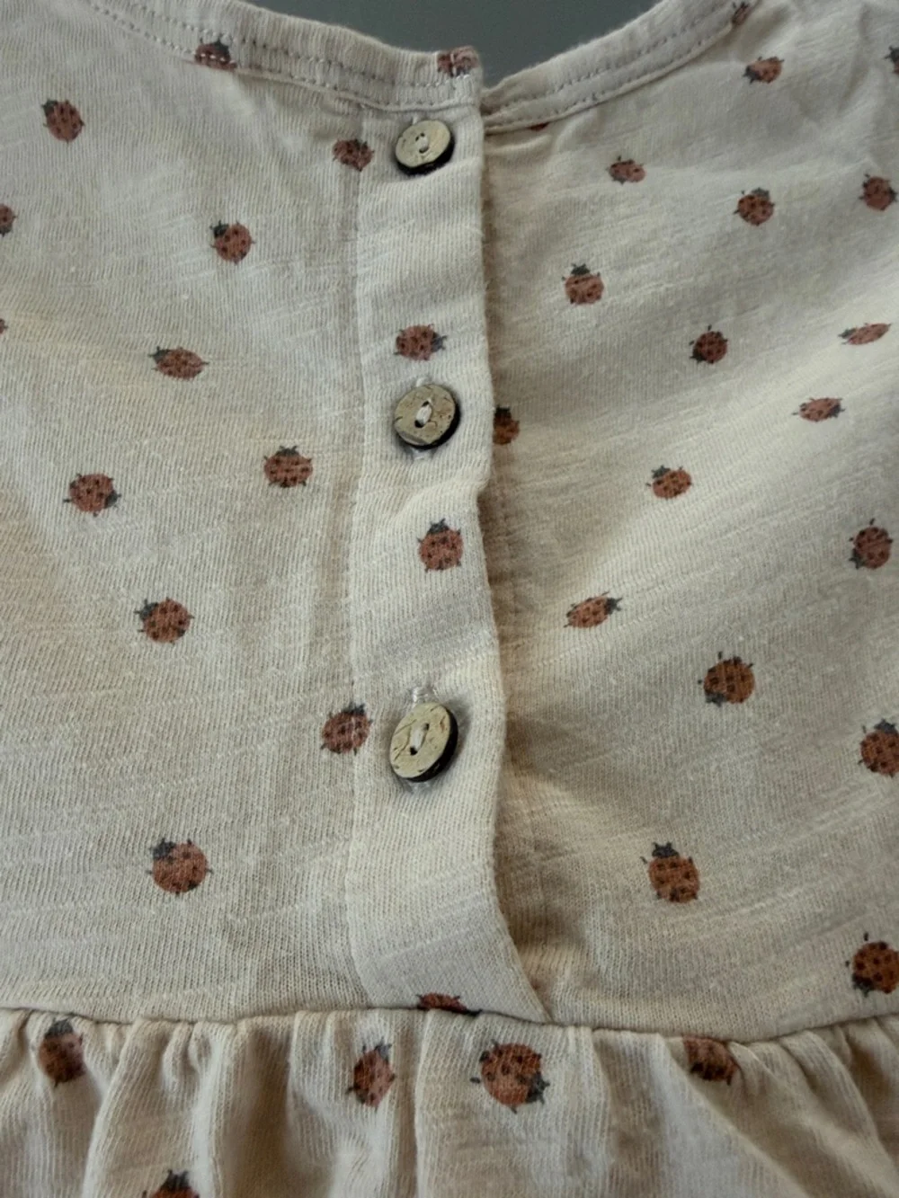 Rylee & Cru Girls Cream Polka Dot Sleeveless Cotton Dress - Picture 3 of 4